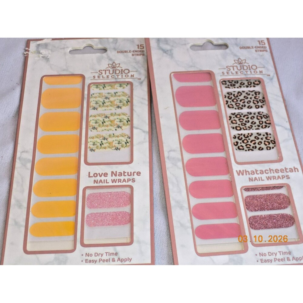New two pack of nail wraps